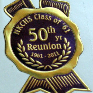 Reunion, Anniversary, Gold hot stamp, emboss