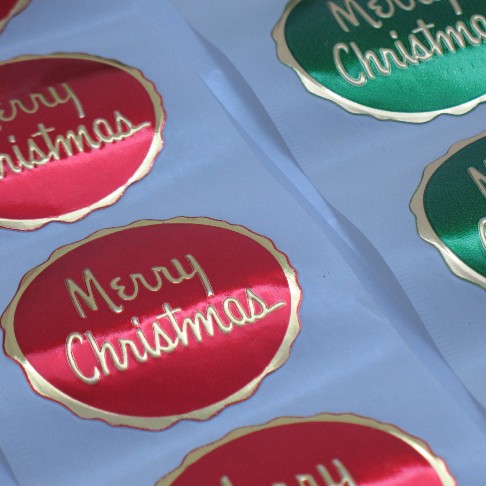 seals, Christmas, Roll of labels