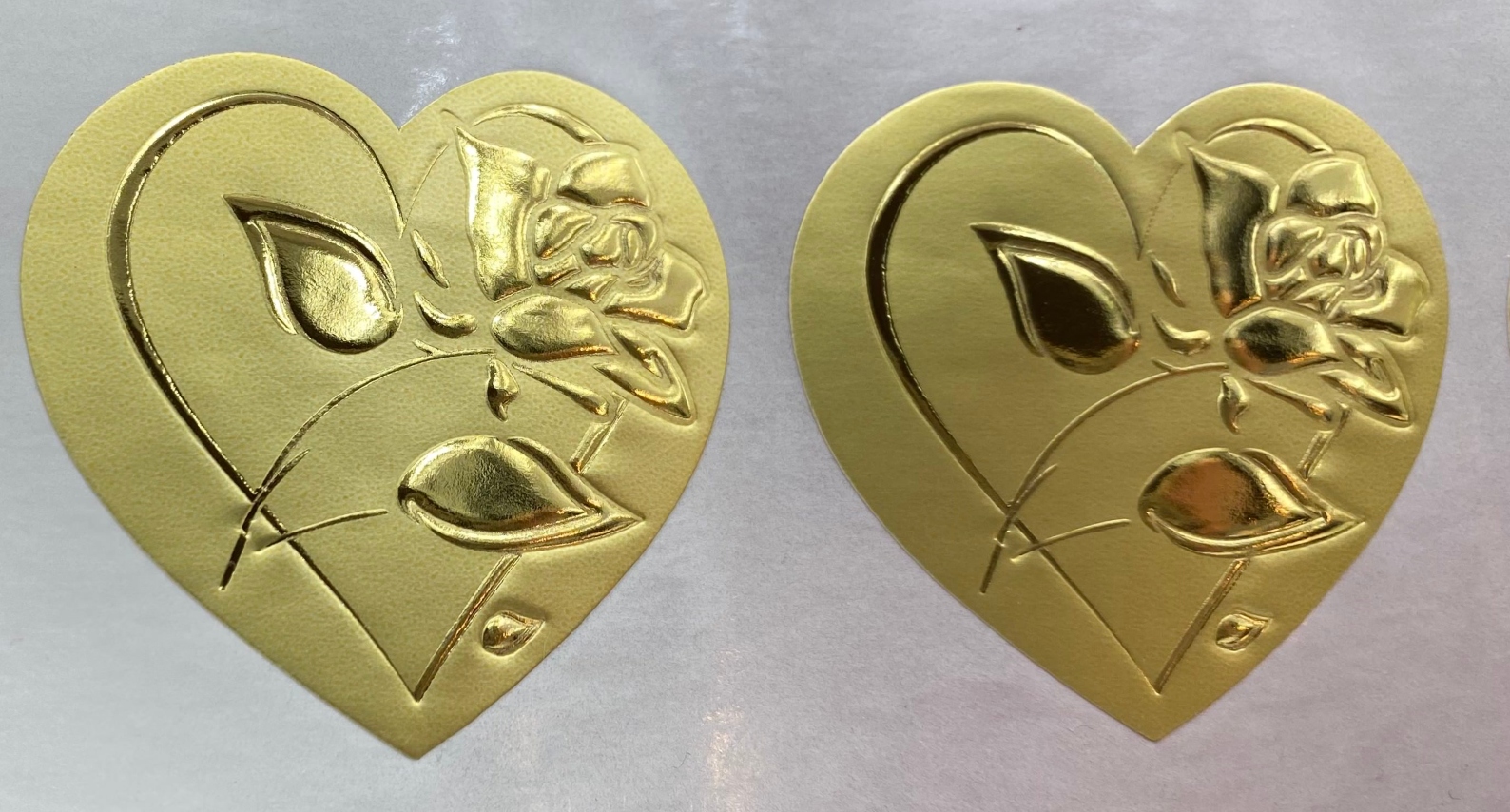 Valentine's Day, Gold Hearts, hotstamped heart foil, spring holidays