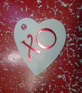 Valentine's Day, tag, kisses, hole punch, celebrations